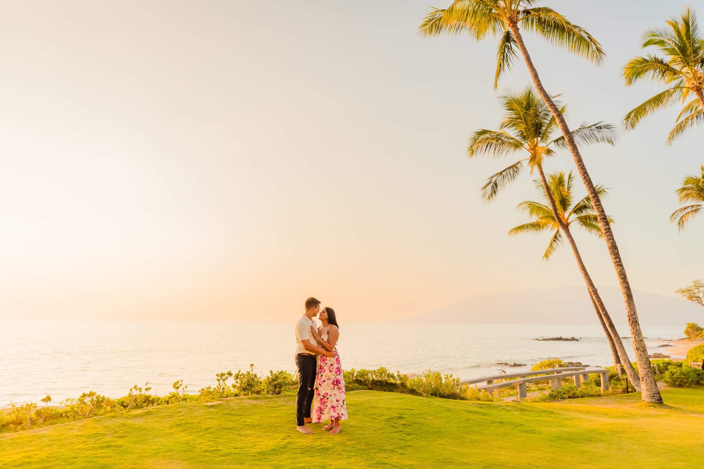 Harsh and Ambika at sunset